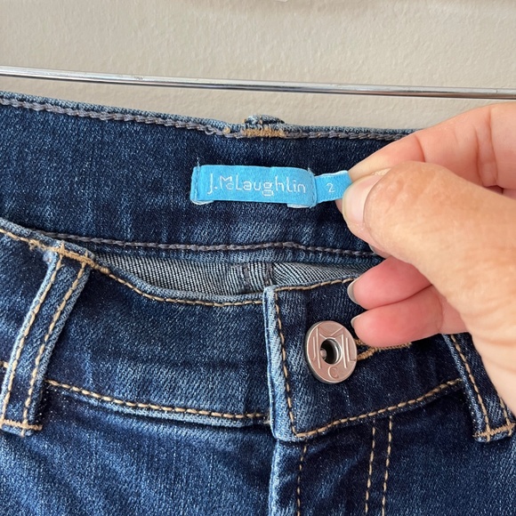 J.McLaughlin Sz 26 Lexi Skinny Jeans Stretch Denim Pants Low Rise Pockets Slim - Picture 4 of 9